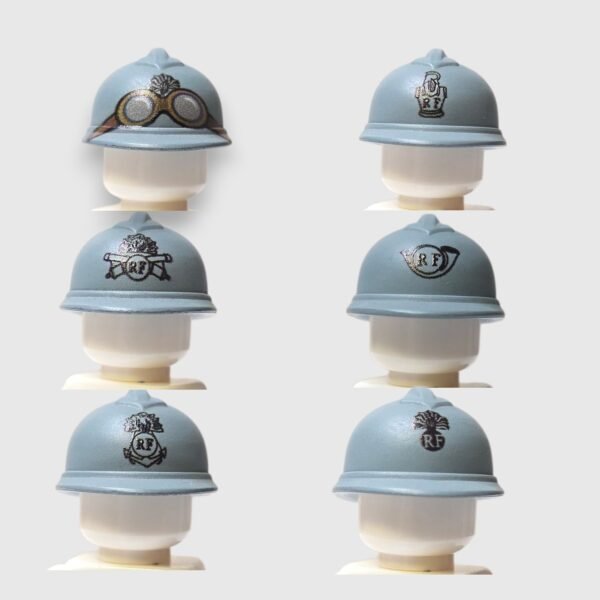 Casques Adrian Français Bleu Horizon (6 Insignes)